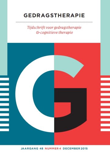 Nummer vier van Tijdschrift Gedragstherapie is verschenen
