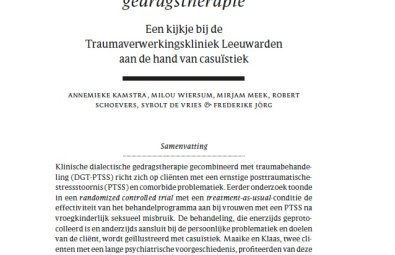 Online first: Klinische traumabehandeling in combinatie met DGT